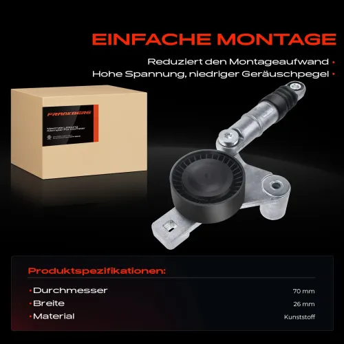 Riemenspanner, Keilrippenriemen vorne Frankberg 5481FB0006088 Bild Riemenspanner, Keilrippenriemen vorne Frankberg 5481FB0006088