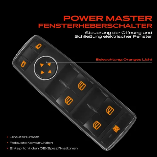 Schalter, Fensterheber fahrerseitig Frankberg 5481FB0006382 Bild Schalter, Fensterheber fahrerseitig Frankberg 5481FB0006382