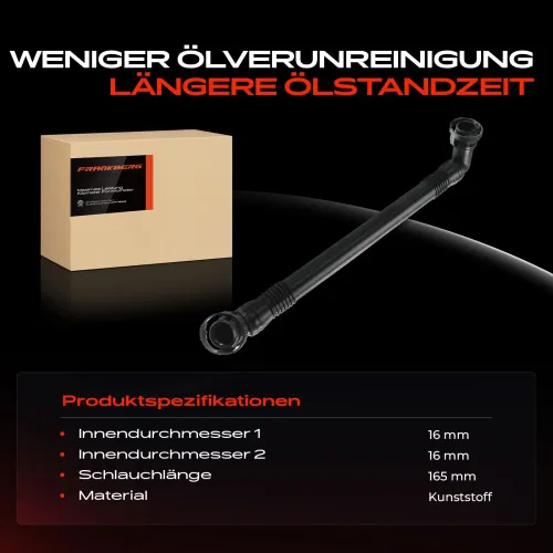 Schlauch, Zylinderkopfhaubenentlüftung Frankberg 5481FB0006800 Bild Schlauch, Zylinderkopfhaubenentlüftung Frankberg 5481FB0006800