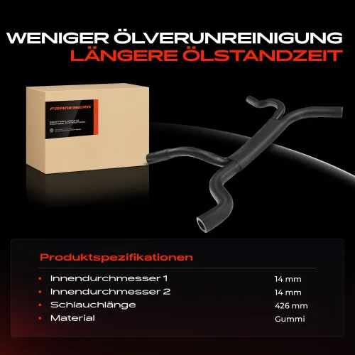 Schlauch, Zylinderkopfhaubenentlüftung Frankberg 5481FB0006801 Bild Schlauch, Zylinderkopfhaubenentlüftung Frankberg 5481FB0006801