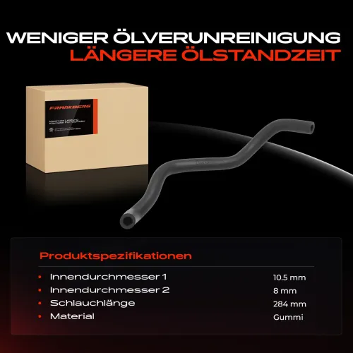 Schlauch, Zylinderkopfhaubenentlüftung Frankberg 5481FB0006802 Bild Schlauch, Zylinderkopfhaubenentlüftung Frankberg 5481FB0006802