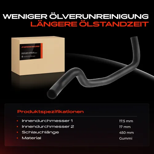 Schlauch, Zylinderkopfhaubenentlüftung Frankberg 5481FB0006804 Bild Schlauch, Zylinderkopfhaubenentlüftung Frankberg 5481FB0006804