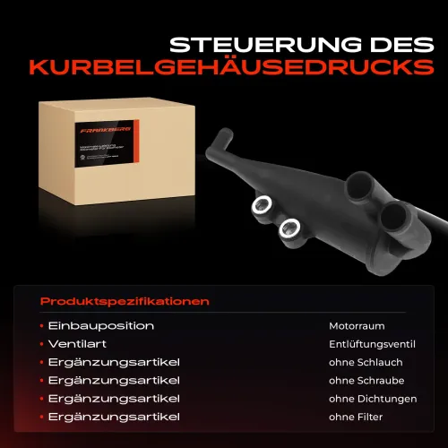 Ventil, Kurbelgehäuseentlüftung Motorraum Frankberg 5481FB0006809 Bild Ventil, Kurbelgehäuseentlüftung Motorraum Frankberg 5481FB0006809