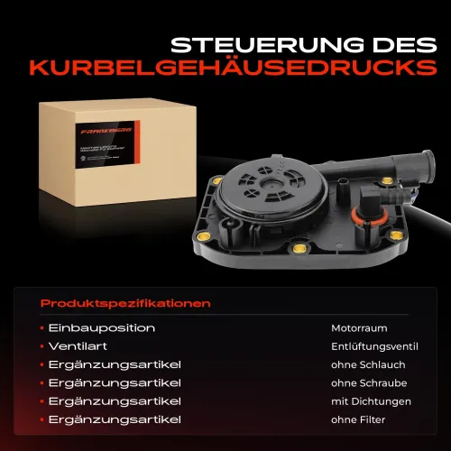 Ventil, Kurbelgehäuseentlüftung Motorraum Frankberg 5481FB0006812 Bild Ventil, Kurbelgehäuseentlüftung Motorraum Frankberg 5481FB0006812