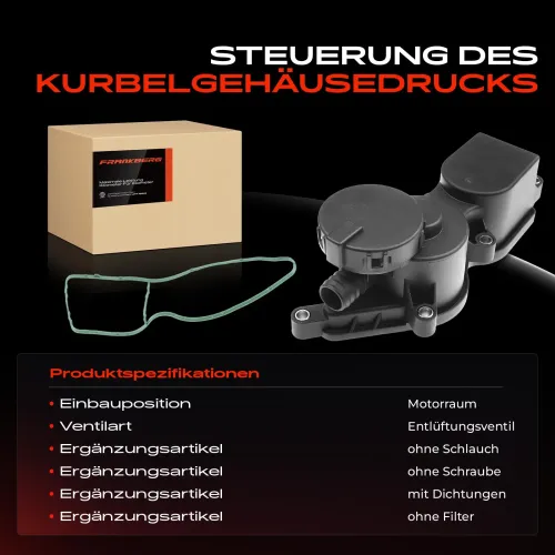 Ventil, Kurbelgehäuseentlüftung Motorraum Frankberg 5481FB0006815 Bild Ventil, Kurbelgehäuseentlüftung Motorraum Frankberg 5481FB0006815