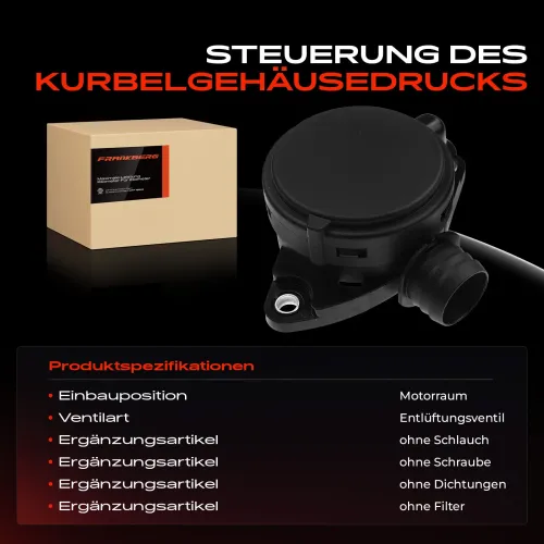 Ventil, Kurbelgehäuseentlüftung Motorraum Frankberg 5481FB0006820 Bild Ventil, Kurbelgehäuseentlüftung Motorraum Frankberg 5481FB0006820