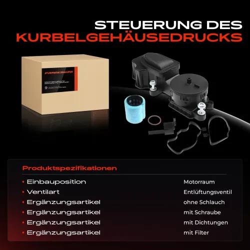 Ventil, Kurbelgehäuseentlüftung Motorraum Frankberg 5481FB0006827 Bild Ventil, Kurbelgehäuseentlüftung Motorraum Frankberg 5481FB0006827