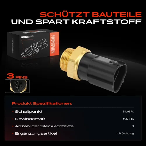 Temperaturschalter, Kühlerlüfter Frankberg 5481FB0007656 Bild Temperaturschalter, Kühlerlüfter Frankberg 5481FB0007656
