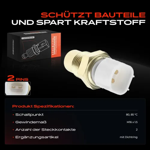 Temperaturschalter, Kühlerlüfter Frankberg 5481FB0007688 Bild Temperaturschalter, Kühlerlüfter Frankberg 5481FB0007688