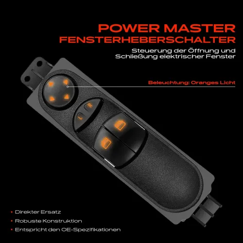 Schalter, Fensterheber fahrerseitig Frankberg 5481FB0007732 Bild Schalter, Fensterheber fahrerseitig Frankberg 5481FB0007732