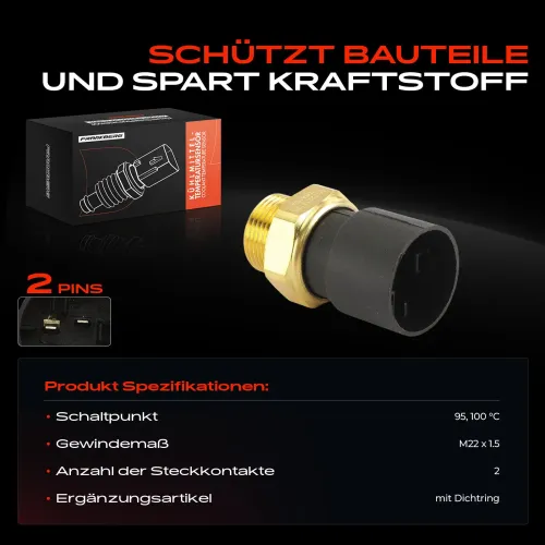 Temperaturschalter, Kühlerlüfter Frankberg 5481FB0007797 Bild Temperaturschalter, Kühlerlüfter Frankberg 5481FB0007797