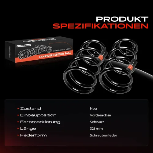 Fahrwerksfeder Vorderachse Frankberg 5481FB0008234 Bild Fahrwerksfeder Vorderachse Frankberg 5481FB0008234