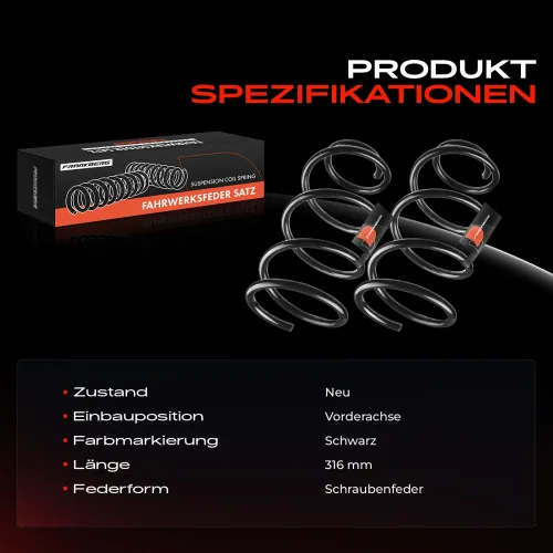 Fahrwerksfeder Vorderachse Frankberg 5481FB0008243 Bild Fahrwerksfeder Vorderachse Frankberg 5481FB0008243