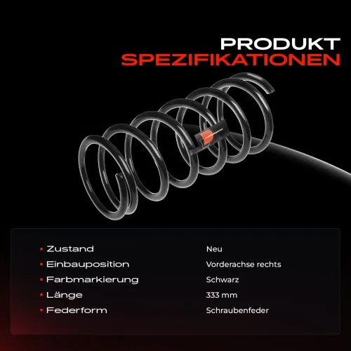Fahrwerksfeder Vorderachse rechts Frankberg 5481FB0008366 Bild Fahrwerksfeder Vorderachse rechts Frankberg 5481FB0008366