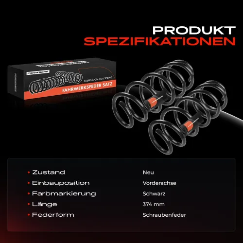 Fahrwerksfeder Vorderachse Frankberg 5481FB0008380 Bild Fahrwerksfeder Vorderachse Frankberg 5481FB0008380