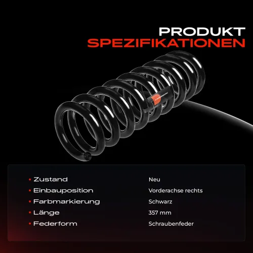 Fahrwerksfeder Vorderachse rechts Frankberg 5481FB0008391 Bild Fahrwerksfeder Vorderachse rechts Frankberg 5481FB0008391