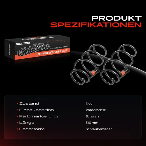 Fahrwerksfeder Vorderachse Frankberg 5481FB0008455 Bild Fahrwerksfeder Vorderachse Frankberg 5481FB0008455