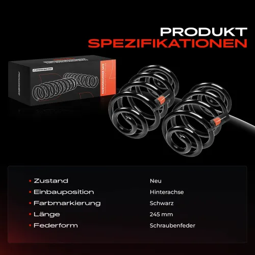 Fahrwerksfeder Hinterachse Frankberg 5481FB0008470 Bild Fahrwerksfeder Hinterachse Frankberg 5481FB0008470