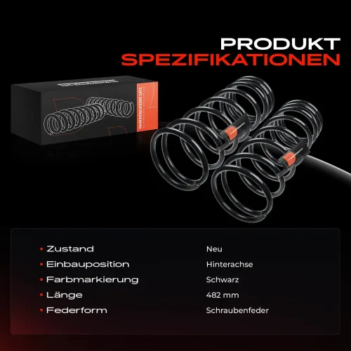 Fahrwerksfeder Hinterachse Frankberg 5481FB0008488 Bild Fahrwerksfeder Hinterachse Frankberg 5481FB0008488