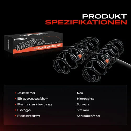 Fahrwerksfeder Hinterachse Frankberg 5481FB0008494 Bild Fahrwerksfeder Hinterachse Frankberg 5481FB0008494