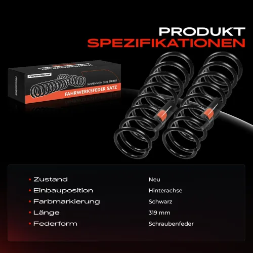 Fahrwerksfeder Hinterachse Frankberg 5481FB0008514 Bild Fahrwerksfeder Hinterachse Frankberg 5481FB0008514