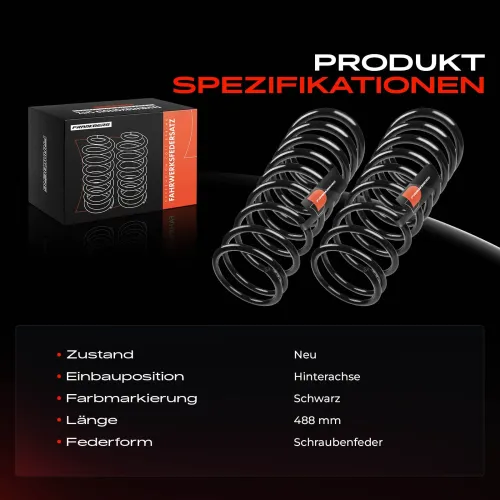 Fahrwerksfeder Hinterachse Frankberg 5481FB0008520 Bild Fahrwerksfeder Hinterachse Frankberg 5481FB0008520