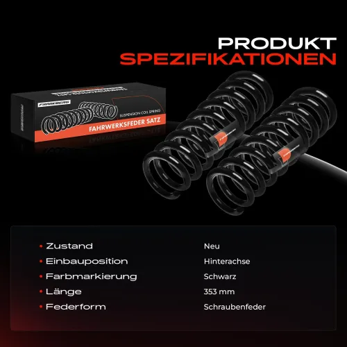 Fahrwerksfeder Hinterachse Frankberg 5481FB0008523 Bild Fahrwerksfeder Hinterachse Frankberg 5481FB0008523