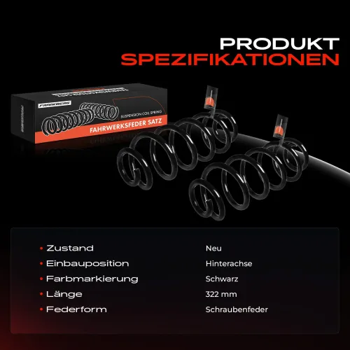 Fahrwerksfeder Hinterachse Frankberg 5481FB0008557 Bild Fahrwerksfeder Hinterachse Frankberg 5481FB0008557