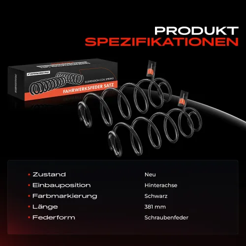 Fahrwerksfeder Hinterachse Frankberg 5481FB0008560 Bild Fahrwerksfeder Hinterachse Frankberg 5481FB0008560