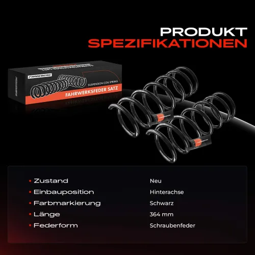 Fahrwerksfeder Hinterachse Frankberg 5481FB0008604 Bild Fahrwerksfeder Hinterachse Frankberg 5481FB0008604