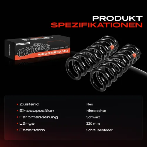 Fahrwerksfeder Hinterachse Frankberg 5481FB0008637 Bild Fahrwerksfeder Hinterachse Frankberg 5481FB0008637