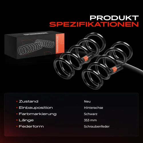 Fahrwerksfeder Hinterachse Frankberg 5481FB0008641 Bild Fahrwerksfeder Hinterachse Frankberg 5481FB0008641