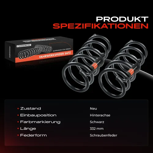 Fahrwerksfeder Hinterachse Frankberg 5481FB0008656 Bild Fahrwerksfeder Hinterachse Frankberg 5481FB0008656