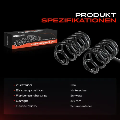 Fahrwerksfeder Hinterachse Frankberg 5481FB0008671 Bild Fahrwerksfeder Hinterachse Frankberg 5481FB0008671