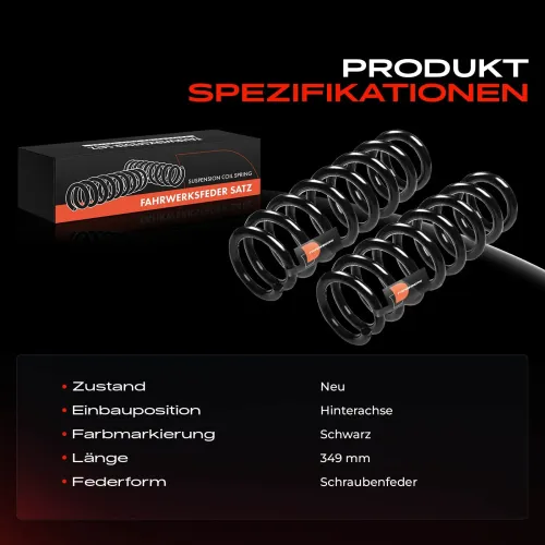 Fahrwerksfeder Hinterachse Frankberg 5481FB0008690 Bild Fahrwerksfeder Hinterachse Frankberg 5481FB0008690