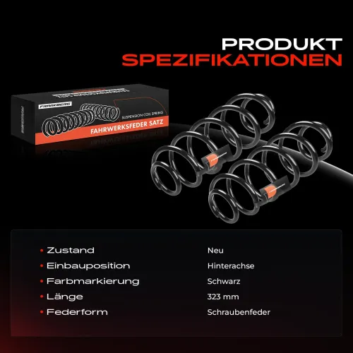 Fahrwerksfeder Hinterachse Frankberg 5481FB0008699 Bild Fahrwerksfeder Hinterachse Frankberg 5481FB0008699