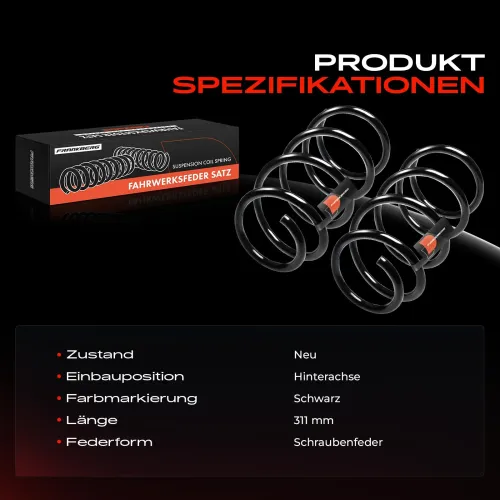 Fahrwerksfeder Hinterachse Frankberg 5481FB0008722 Bild Fahrwerksfeder Hinterachse Frankberg 5481FB0008722