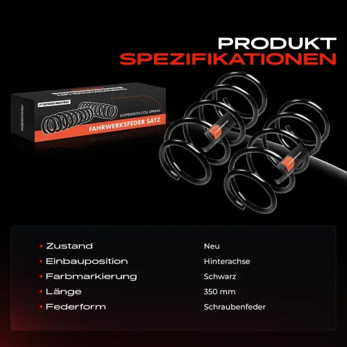 Fahrwerksfeder Hinterachse Frankberg 5481FB0008723 Bild Fahrwerksfeder Hinterachse Frankberg 5481FB0008723