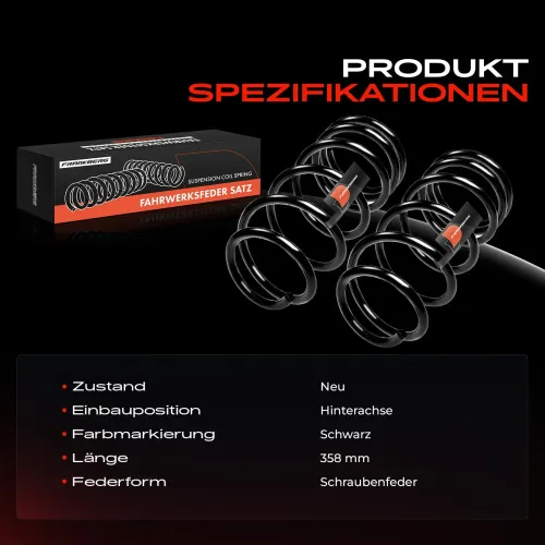 Fahrwerksfeder Hinterachse Frankberg 5481FB0008726 Bild Fahrwerksfeder Hinterachse Frankberg 5481FB0008726