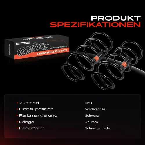 Fahrwerksfeder Vorderachse Frankberg 5481FB0008729 Bild Fahrwerksfeder Vorderachse Frankberg 5481FB0008729