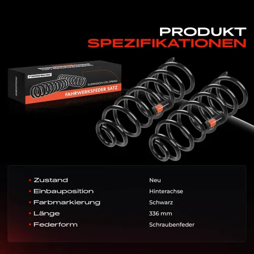 Fahrwerksfeder Hinterachse Frankberg 5481FB0008798 Bild Fahrwerksfeder Hinterachse Frankberg 5481FB0008798