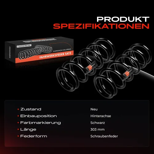 Fahrwerksfeder Hinterachse Frankberg 5481FB0008808 Bild Fahrwerksfeder Hinterachse Frankberg 5481FB0008808