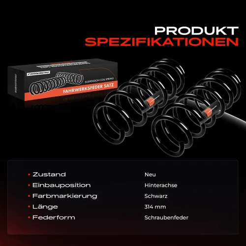 Fahrwerksfeder Hinterachse Frankberg 5481FB0008810 Bild Fahrwerksfeder Hinterachse Frankberg 5481FB0008810