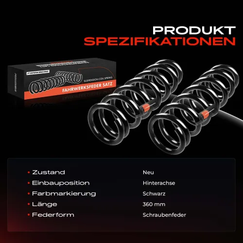 Fahrwerksfeder Hinterachse Frankberg 5481FB0008819 Bild Fahrwerksfeder Hinterachse Frankberg 5481FB0008819