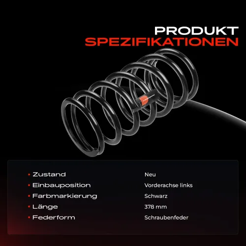 Fahrwerksfeder Vorderachse links Frankberg 5481FB0008884 Bild Fahrwerksfeder Vorderachse links Frankberg 5481FB0008884