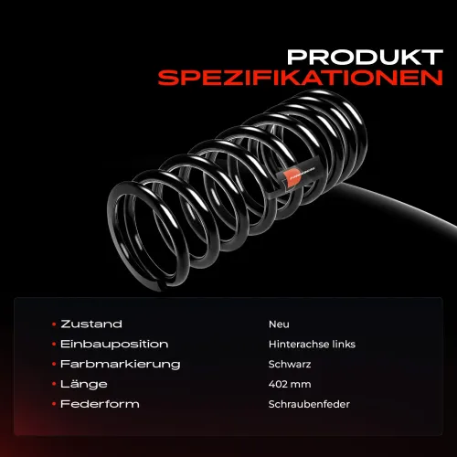 Fahrwerksfeder Hinterachse links Frankberg 5481FB0008887 Bild Fahrwerksfeder Hinterachse links Frankberg 5481FB0008887