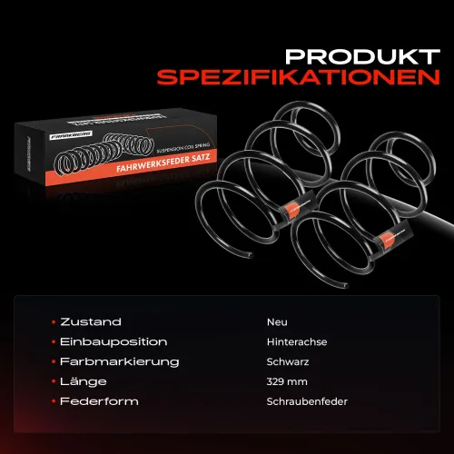 Fahrwerksfeder Hinterachse Frankberg 5481FB0008916 Bild Fahrwerksfeder Hinterachse Frankberg 5481FB0008916