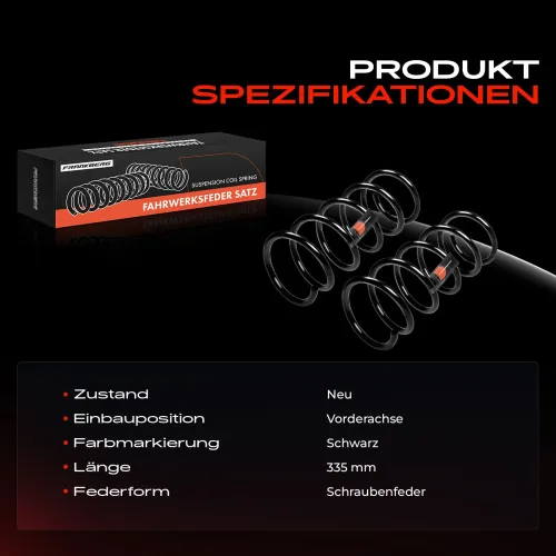 Fahrwerksfeder Vorderachse Frankberg 5481FB0008978 Bild Fahrwerksfeder Vorderachse Frankberg 5481FB0008978