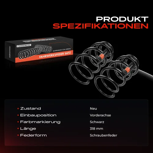 Fahrwerksfeder Vorderachse Frankberg 5481FB0009001 Bild Fahrwerksfeder Vorderachse Frankberg 5481FB0009001