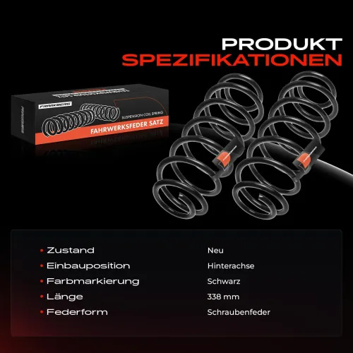 Fahrwerksfeder Hinterachse Frankberg 5481FB0009112 Bild Fahrwerksfeder Hinterachse Frankberg 5481FB0009112